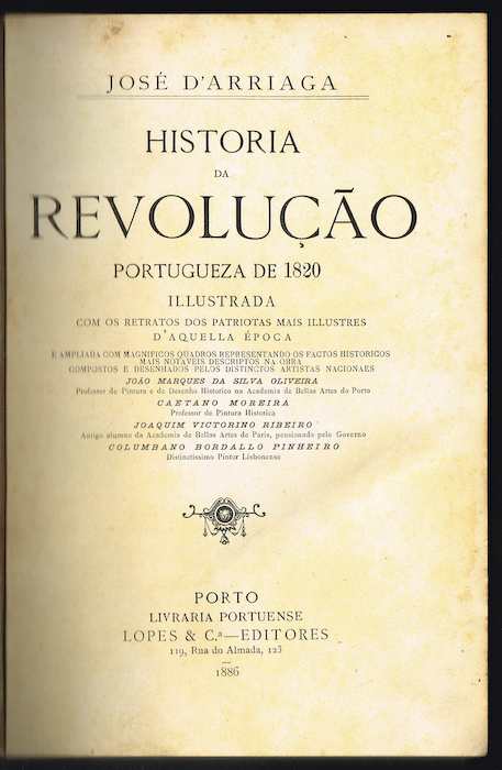 HISTÓRIA DA REVOLUÇÃO PORTUGUEZA DE 1820 (4 volumes)